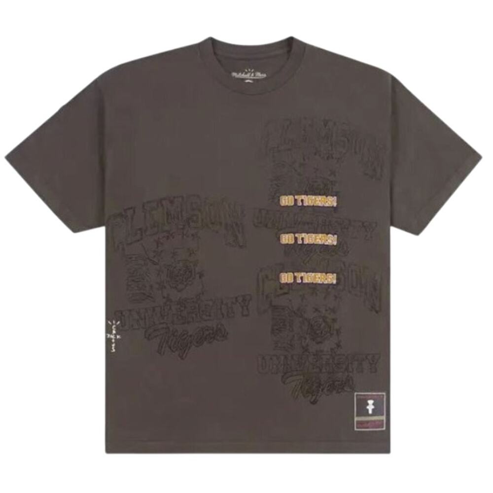 Cactus Jack by Travis Scott x Mitchell & Ness Clemson University Tee *NWT*SZ M